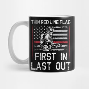 thin red line firefighter Mug